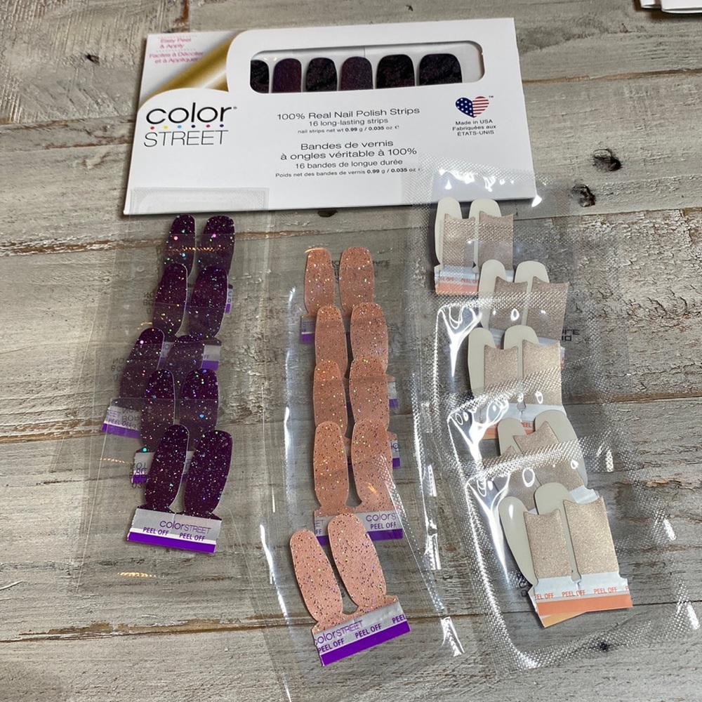 Color Street BUNDLE 4 SETS Nail Polish Strips MAGIC POTION Boudreaux TOKYO LIGHT